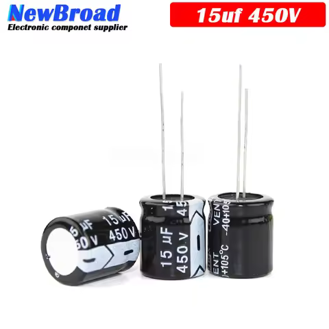10PCS Original aluminum electrolytic capacitor 450V 15UF 400V 15UF plug-in multi specification 15UF 