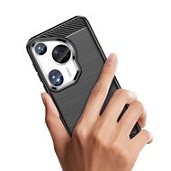 Soft Carbon Fiber Casing For Huawei Pura 80 70 Pro Ultra Pura80 Pura70 Pura70Pro Pura70Ultra P70 P70