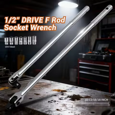 Hi-Spec 1/2 F Rod Long Force Bar Activity Head Socket Wrench With Strong Force Lever Steering Handle