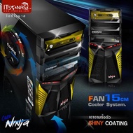 ITSONAS Computer case Ninja (Black-Yellow)