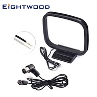 Eightwood 75 Ohm FM AM Loop Antenna For Denon Pioneer Onkyo Yamaha Marantz Indoor HD Radio FM Radio Bluetooth Stereo Receiver