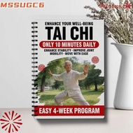 MSSUGC6 Tai Chi Practice Book, 10 Minutes Daily Progressive Daily Martial Arts Exercise Manual, Prem