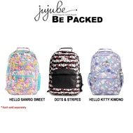 [AUTHENTIC] Jujube ∣ Ju-Ju-Be  Be Packed Backpack ~ Colours: Dots N Stripes . Hello Sanrio Sweet . Hello Kitty Kimono