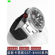 Strap Suitable for Casio GSHOCK GST-B400 Convex Magnetic Nylon Braided Watch Strap Men
