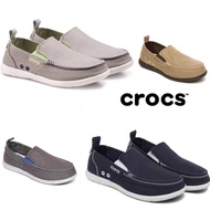 รองเท้าผ้าใบ Crocs ของแท้ สําหรับผู้ชาย มี 1 ชิ้น เทาเข้ม M10=43