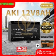 BATTERY AKI SPRAYER VARIASI 12V 8AH/9AH/10AH(BERGARANSI - AKI ACCU UPS BATERAI SPRAYER ELEKTRIK 12V )