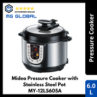 Midea 6.0L Pressure Cooker with Stainless Steel Pot