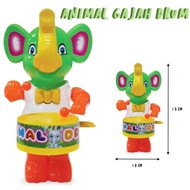Swivel DRUM Elephant Toy/TAMBUR Elephant Toy/Elephant Animal Toy Can Hit The DRUM