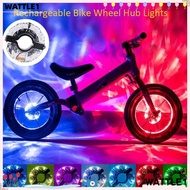 WTTLE Colorful Bicycle Spoke Lights, Waterproof  Bike Wheel Hub Lights,  LED Rechargeable Decoration Safety Bicycle Lights