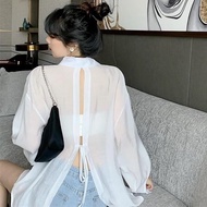KEMEJA Ami Collection - Olin XXL Transparent Shirt/Oversized Street Shirt/Super Oversized Women's Sh