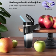 Mini Portable Blender Bottle Usb Rechargeable Smoothie Blender 400ml Glass Juice Bottle with Lid Wir