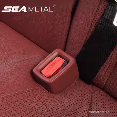 SEAMETAL Universal Car Safety Belt Buckle Holder Silicone Buckle Protective Cover Seat Belt Buckle H