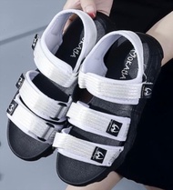 (6625-221) Sandal Let Gunung Karet Jelly Wanita Korea Velcro Strap 3 Logo M Keren Casual Trendy Impo