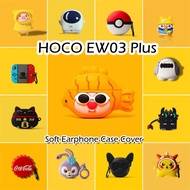 READY STOCK For HOCO EW03 Plus Case Creative Cartoons styling Soft Silicone Earphone Case Casing Cov