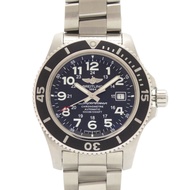 成色極佳的百年靈超級海洋 II 44 A17392D7/BD68 精鋼黑色錶盤自動腕錶 0114 [二手]BREITLING