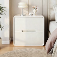 Solid Wood Small Cabinet Storage Household Paint Style 2025 Light Luxury Simple Bedside Table New St