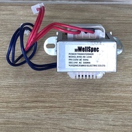 1 good quality 220v to 50Hz, 500MA transformer