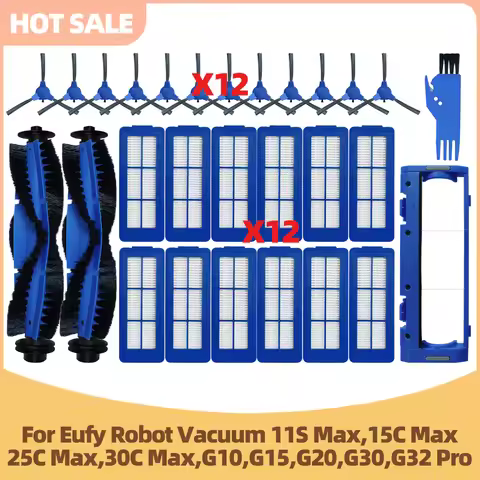 Compatible For Eufy Robot Vacuum 11S Max , 15C Max, 25C Max, 30C Max, G10, G15,G20, G30, G32 Pro Mai