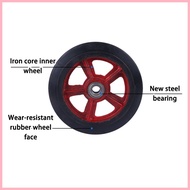 ۩ ⊕ ◪ 6 inch Pushcart Solid Rubber Wheel Push Cart Wheel Heavy Duty