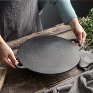 Thick Cast Iron Grains Pancake Griddle Pig Iron Griddle Uncoated Household Pancakes Fruit Pot Flat N