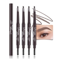 Eye Brow Pencils for Women, Retractable Soft Brown Eyebrow Pencil with Brow Brush for Eye Makeup, Ul
