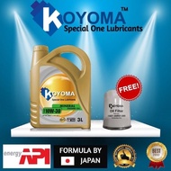 PERODUA KANCIL KELISA KENARI VIVA MYVI 1.0 BEZZA 1.0 OIL FILTER + KOYOMA 10W30 3LITER ENGINE OIL