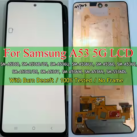 Defect 6.5" For Samsung A53 5G Tested A536 A536B A536U A536E A536V A536W LCD Display Touch Screen Di