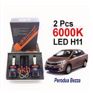 Perodua Bezza H11 HB3 Car LED Headlamp Foglamp LED Headlight Foglight Bulb 2Pcs