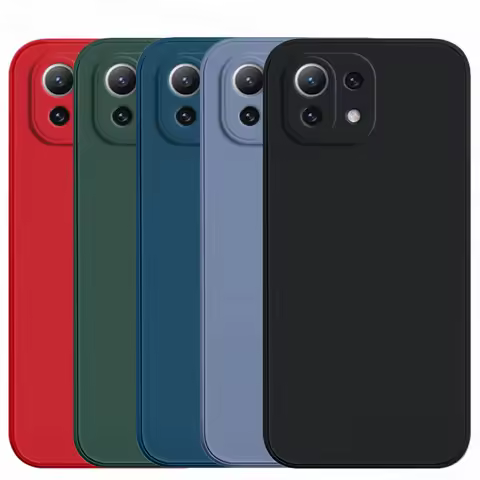 For Xiaomi Mi 11 Lite Case Xiaomi 13 12 11 Lite Mi 11i 11 12 13 14 Pro Shockproof Liquid Silicone Pr