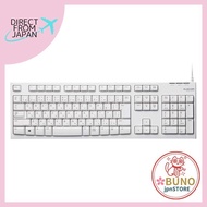 ELECOM Keyboard Wired Membrane 10 Million Keystrokes High Durability White TK-FCM062WH