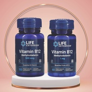 ✅READY STOCK✅ Life Extension, Vitamin B12, B-12,, Methylcobalamin, 500 mcg, 100 Vegetarian Lozenges 