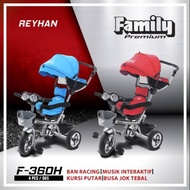 Makassar! Sepeda Anak Roda Tiga Family Premium F-360H Reyhan