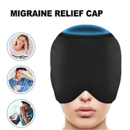 【Single/Double Layer】 Migraine Relief Cap Migraine Ice Head Wrap Gel Ice Cap Head Massager Therapy H