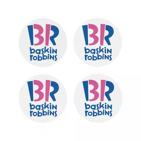 Baskin Robbins Ice Cream Coasters Kitchen Placemats Non-slip Insulation Cup Coffee Mats For Decor Ho