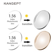 KANSEPT 1.56 Index Photochromic Grey Brown Aspheric Prescription Brand Resin Lenses Anti UV Oil Water Reflect Glasses Lens