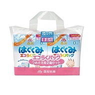 森永 Hagukumi 環保樂包 補充包 800g（400g×2袋）×2盒 附贈品