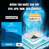 Genuine premium Thermal Pad SNOWMAN 13.8 W/mk 120x120mm heatsink for GPU heatsink Chipset M.2 SSD ha