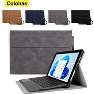 For Microsoft Surface Pro 9 8 7 6 5 4 X Surface GO 1 2 3 Case All-in-One PU Protective Case Rugged Cover Case with Pen H