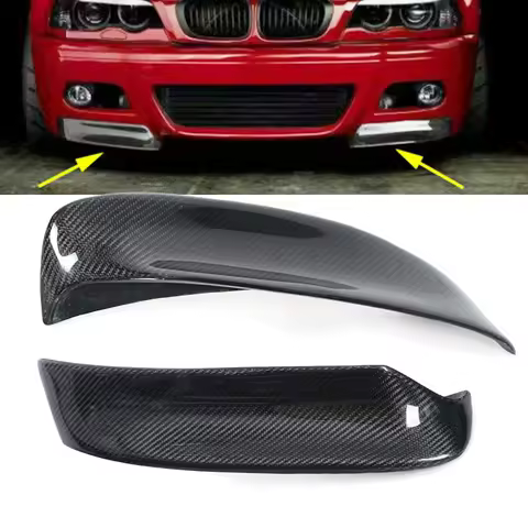 1 Pair Car Front Bumper Splitters Diffuser Spoiler Splitter Lip Guard Lip For BMW E46 M3 1999-2006 2