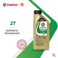 100% Original Castrol POWER1 2T (1L) Motorcycle Synthetic JASO FD WANGI RXZ Y125 125Z 125ZR Y110 Y10