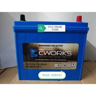 CWORKS MF BATTERY SMALL TERMINAL NS60L (55B24L) MAINTENANCE FREE BATTERY BY TOYOTA TSUSHO