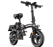 電動助力單車 - 黑色  入門級款式電動單車  車柄可摺  隱藏式電池  人力助力純電
