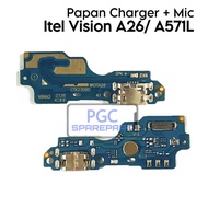 Spesial Papan PCB Charger + Mic Itel Vision A26 A571L Flexibel Fleksibel Fleksible Cas Charge Casan 