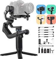 FeiyuTech Scorp Mini 3-Axis All in One Gimbal Stabilizer for Mirrorless Camera with Short Lens, Compact Cameras, Action Camera Gopro, 54-88mm Width iPhone 15 Pro, 1.3" Touch Screen, 2.6lbs Payload