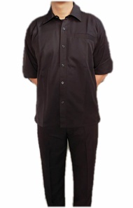 Seragam SAFARI PSH Twist Coklat Lengan Pendek - Seragam Formal Pria