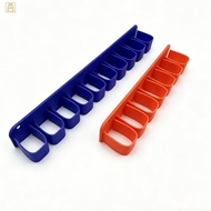 GRDOG Space Saving Wall Mounted Wrench Organizer Plastic 7 Slots Durable for Garage Workshop Househo
