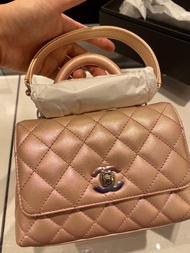 Chanel 2021 mini coco handle pink