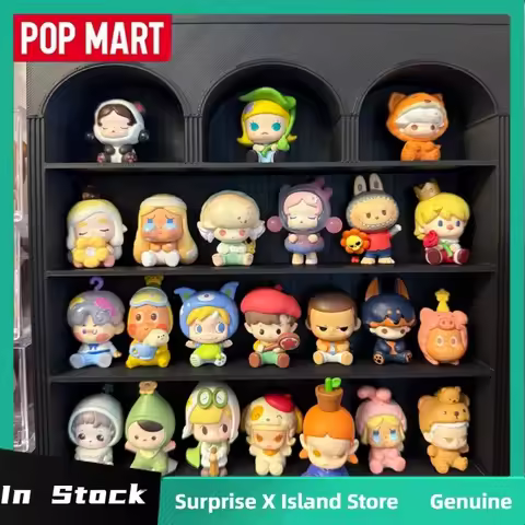 POPMART In Stock In Spot Pop Bean Going Outing With Me Series Mini Blind Bag Blind Box Anime Figures