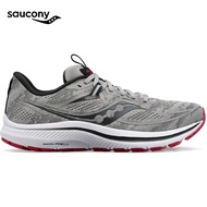 Saucony Men Omni 21 Wide - Running Shoes - Alloy / Garnet