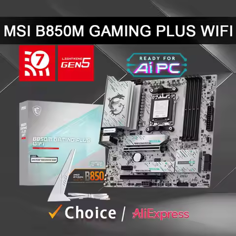 MSI New B850M GAMING PLUS WIFI Micro ATX AMD B850 Socket AM5 Supports up to 9000 series Ryzen Mother